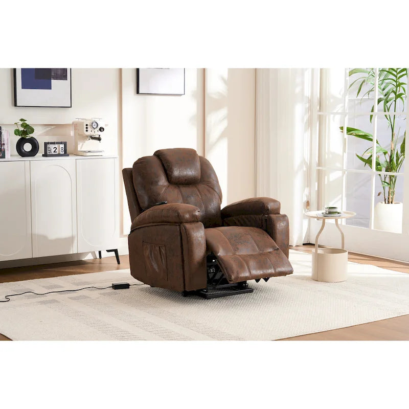 Power Lift Recliner Chair with Massage, Heat & USB Port – Wide Seat, 110–150° Recline