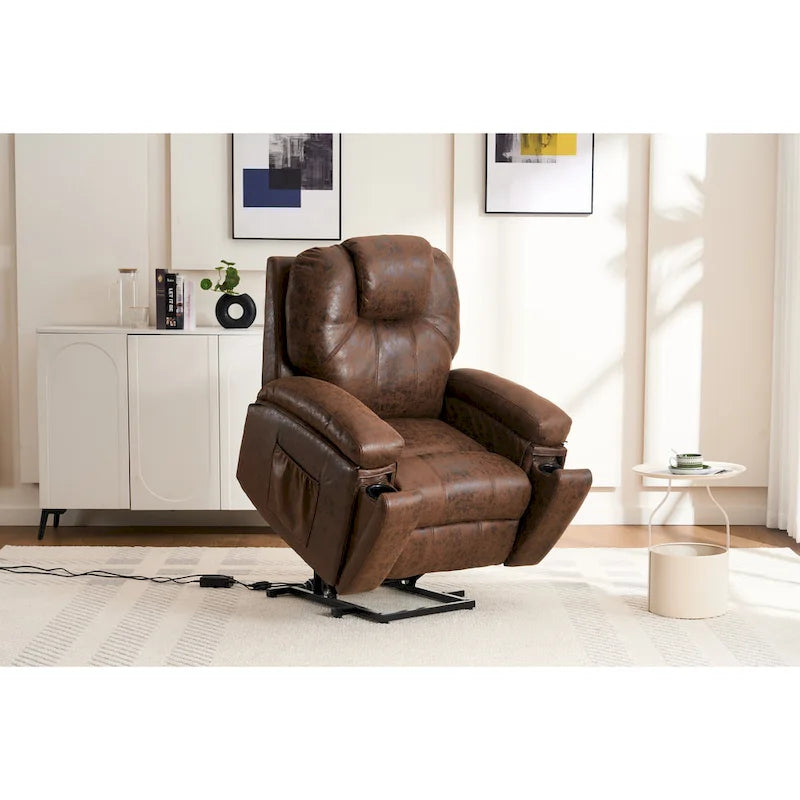 Power Lift Recliner Chair with Massage, Heat & USB Port – Wide Seat, 110–150° Recline
