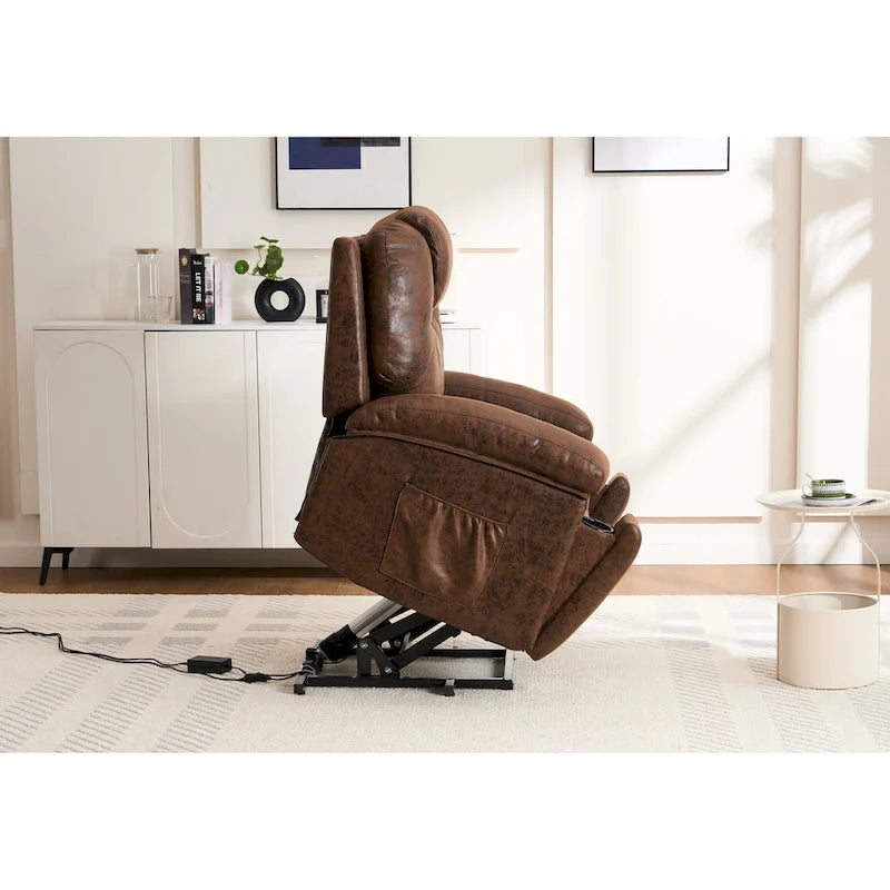 Power Lift Recliner Chair with Massage, Heat & USB Port – Wide Seat, 110–150° Recline
