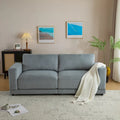 81" Modern Upholstery Sofa Loveseat with Square Arms