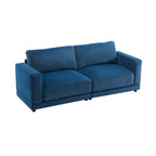 81" Modern Upholstery Sofa Loveseat with Square Arms