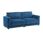 81" Modern Upholstery Sofa Loveseat with Square Arms