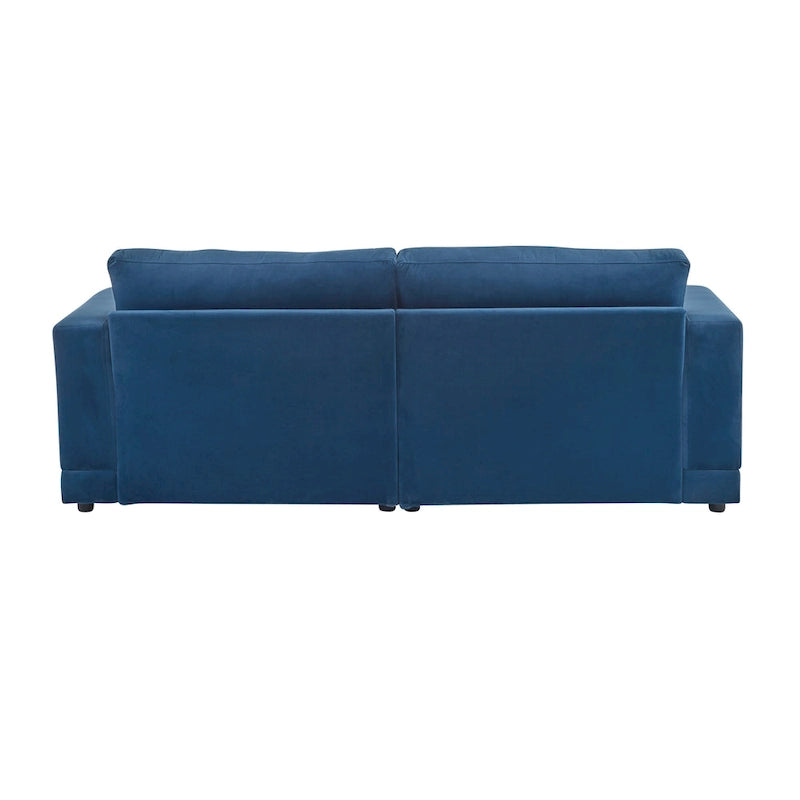 81" Modern Upholstery Sofa Loveseat with Square Arms