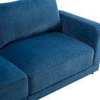 81" Modern Upholstery Sofa Loveseat with Square Arms