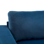 81" Modern Upholstery Sofa Loveseat with Square Arms