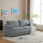 81" Modern Upholstery Sofa Loveseat with Square Arms