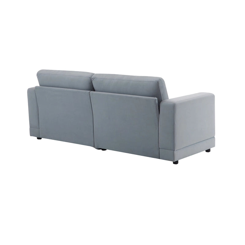 81" Modern Upholstery Sofa Loveseat with Square Arms