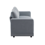 81" Modern Upholstery Sofa Loveseat with Square Arms