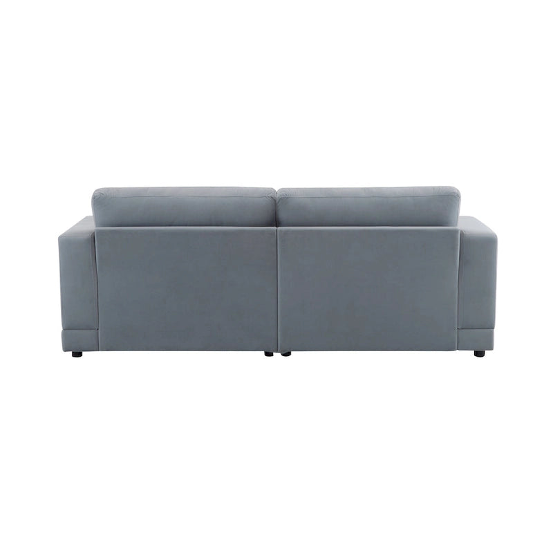 81" Modern Upholstery Sofa Loveseat with Square Arms