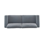81" Modern Upholstery Sofa Loveseat with Square Arms