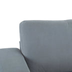 81" Modern Upholstery Sofa Loveseat with Square Arms
