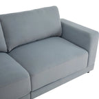 81" Modern Upholstery Sofa Loveseat with Square Arms