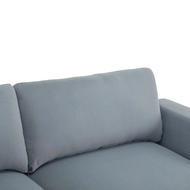 81" Modern Upholstery Sofa Loveseat with Square Arms