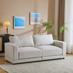 81" Modern Upholstery Sofa Loveseat with Square Arms