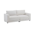 81" Modern Upholstery Sofa Loveseat with Square Arms