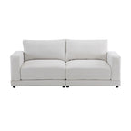 81" Modern Upholstery Sofa Loveseat with Square Arms