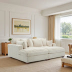 2-Piece Corduroy Modular Sectional Sofa with Chaise – 82.7W x 65D x 34.7H in