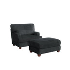 Oversized Chaise Longue Accent Chair with Ottoman