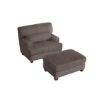 Oversized Chaise Longue Accent Chair with Ottoman