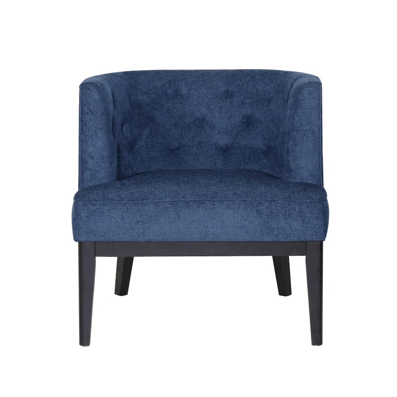 Fabric or Faux Leather Tufted Accent Chair (Set of 2)