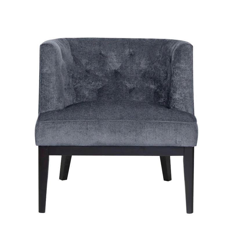 Fabric or Faux Leather Tufted Accent Chair (Set of 2)