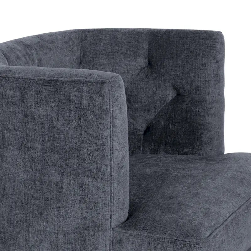 Fabric or Faux Leather Tufted Accent Chair (Set of 2)