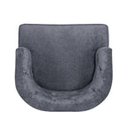 Fabric or Faux Leather Tufted Accent Chair (Set of 2)