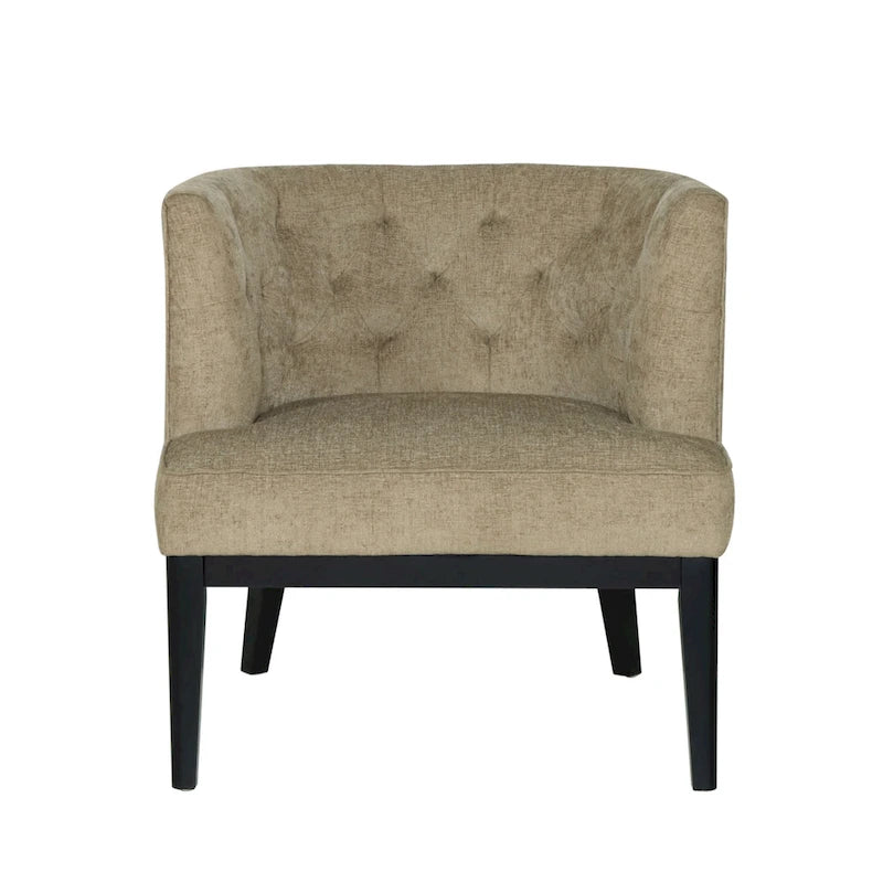 Fabric or Faux Leather Tufted Accent Chair (Set of 2)
