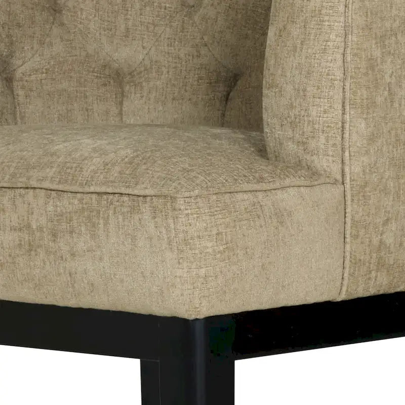 Fabric or Faux Leather Tufted Accent Chair (Set of 2)