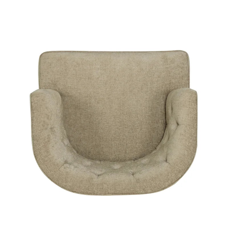 Fabric or Faux Leather Tufted Accent Chair (Set of 2)