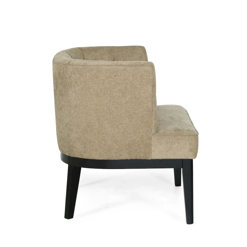 Fabric or Faux Leather Tufted Accent Chair (Set of 2)