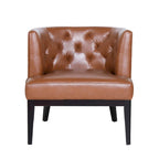 Fabric or Faux Leather Tufted Accent Chair (Set of 2)