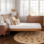 Solid Wood Spindle Platform Bed