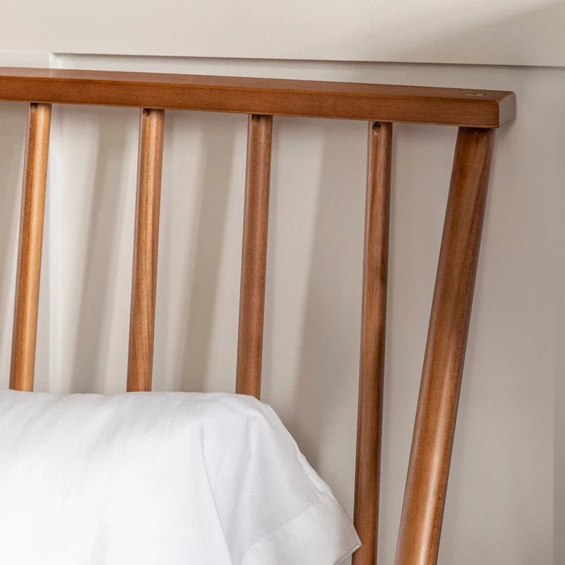 Solid Wood Spindle Platform Bed