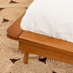 Solid Wood Spindle Platform Bed