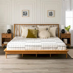 Solid Wood Spindle Platform Bed