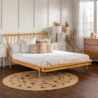 Solid Wood Spindle Platform Bed