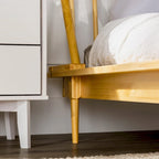 Solid Wood Spindle Platform Bed