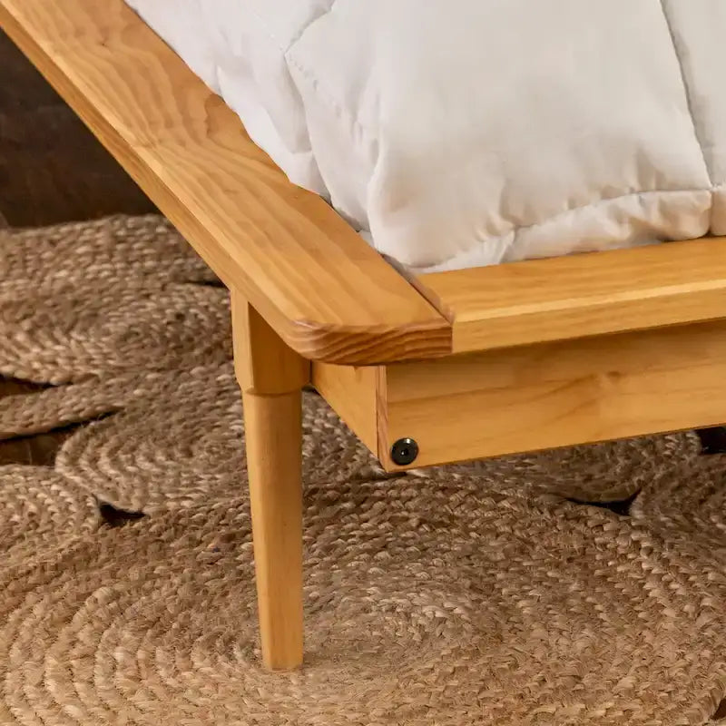 Solid Wood Spindle Platform Bed