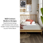Solid Wood Spindle Platform Bed