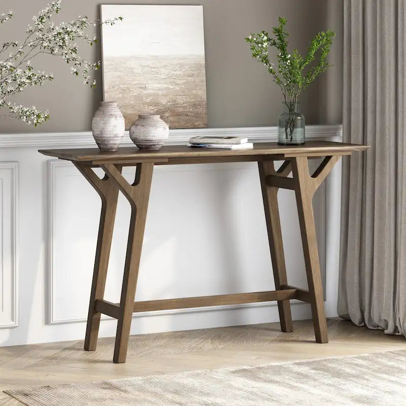 Rubberwood Console Table