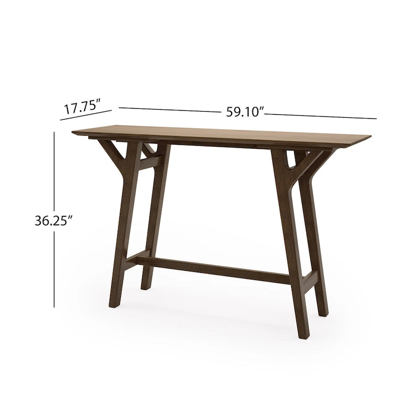 Rubberwood Console Table