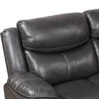 Transitional Faux Leather Reclining Sectional Sofa