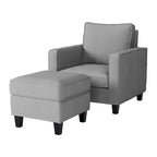 2 Piece Georgia Accent Chair with Ottoman Set