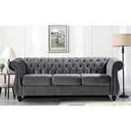 Velvet Chesterfield Sofa