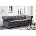 Velvet Chesterfield Sofa
