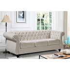 Velvet Chesterfield Sofa