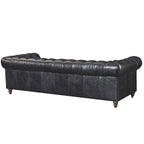 Chesterfield Sofa – Leather Upholstery, Multiple Colors