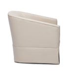 Skirted Fabric Swivel Accent Chair – 360° Swivel, Pocket Spring Seat, 30.5W x 31.75D x 29.5H in