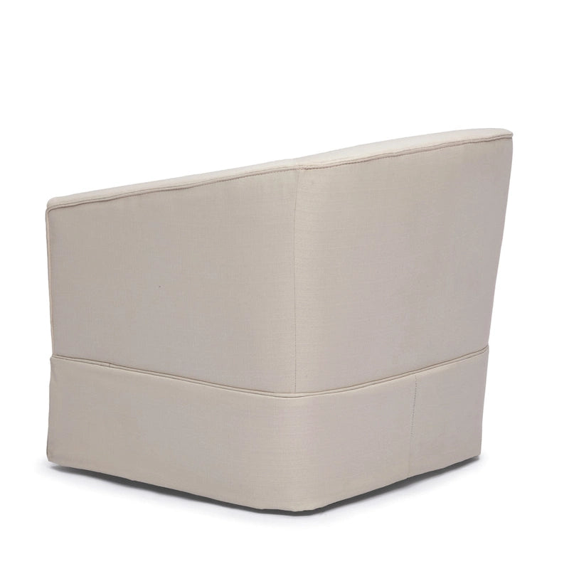 Skirted Fabric Swivel Accent Chair – 360° Swivel, Pocket Spring Seat, 30.5W x 31.75D x 29.5H in